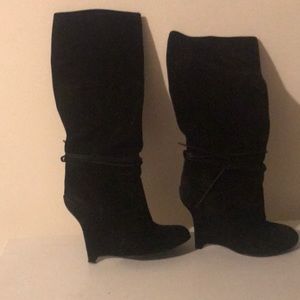 Opening ceremony suede boots